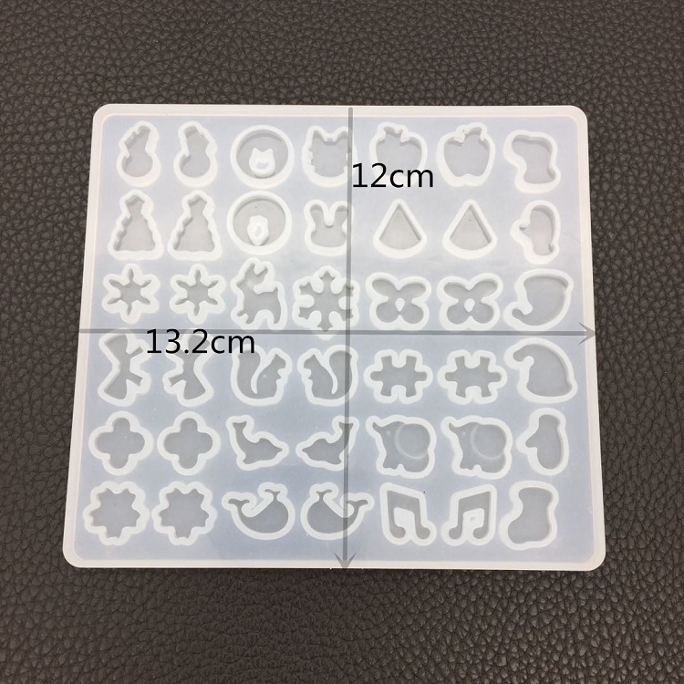 DIY Silicone Ear Stud Earring Mold Jewelry Pendant Epoxy Resin Casting Mould Making Tool Craft Decorative